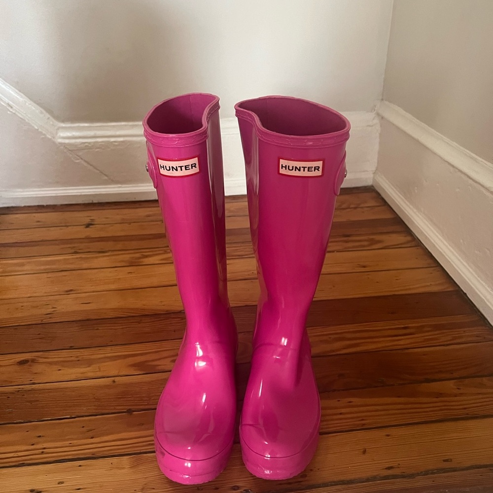 Hot Pink Hunter Boots